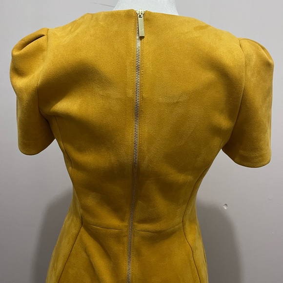 Yellow Mustard Formal Midi Dress - Picture 5 of 9